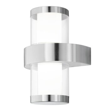 Lampe murale d'extérieur Eglo BEVERLY 1 LED Acier inoxydable, 2 lumières