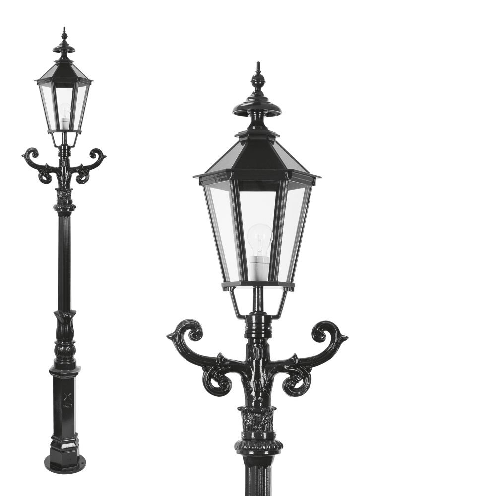 Borne lumineuse KS Verlichting Noir, 1 lumière main product photo