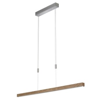 Suspension Fischer & Honsel STASSBURG LED Nickel mat, 1 lumière