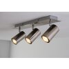 Plafonnier Trio 8024 Acier inoxydable, Nickel mat, 3 lumières