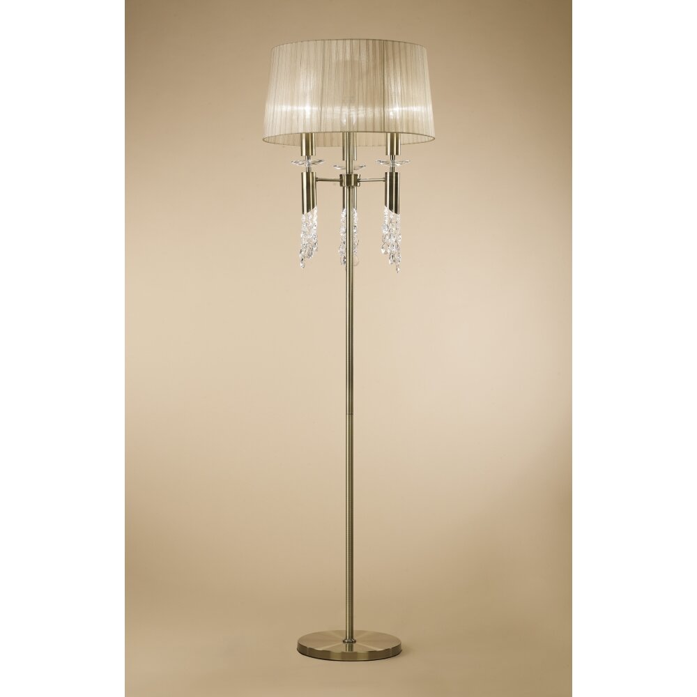 Lampadaire Mantra TIFFANY Brun, 3 lumières main product photo