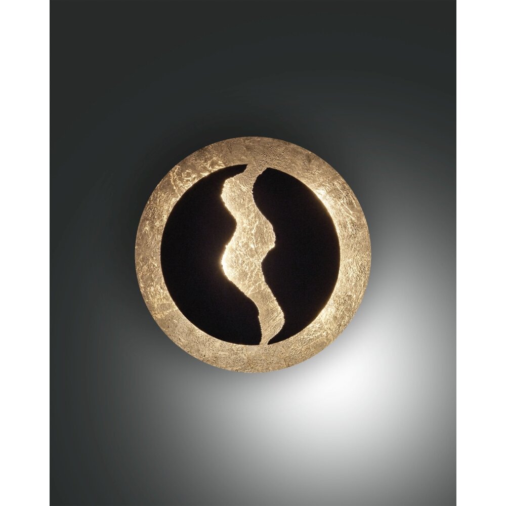 Applique murale Fabas Luce Ceva LED Or, Noir, 1 lumière main product photo