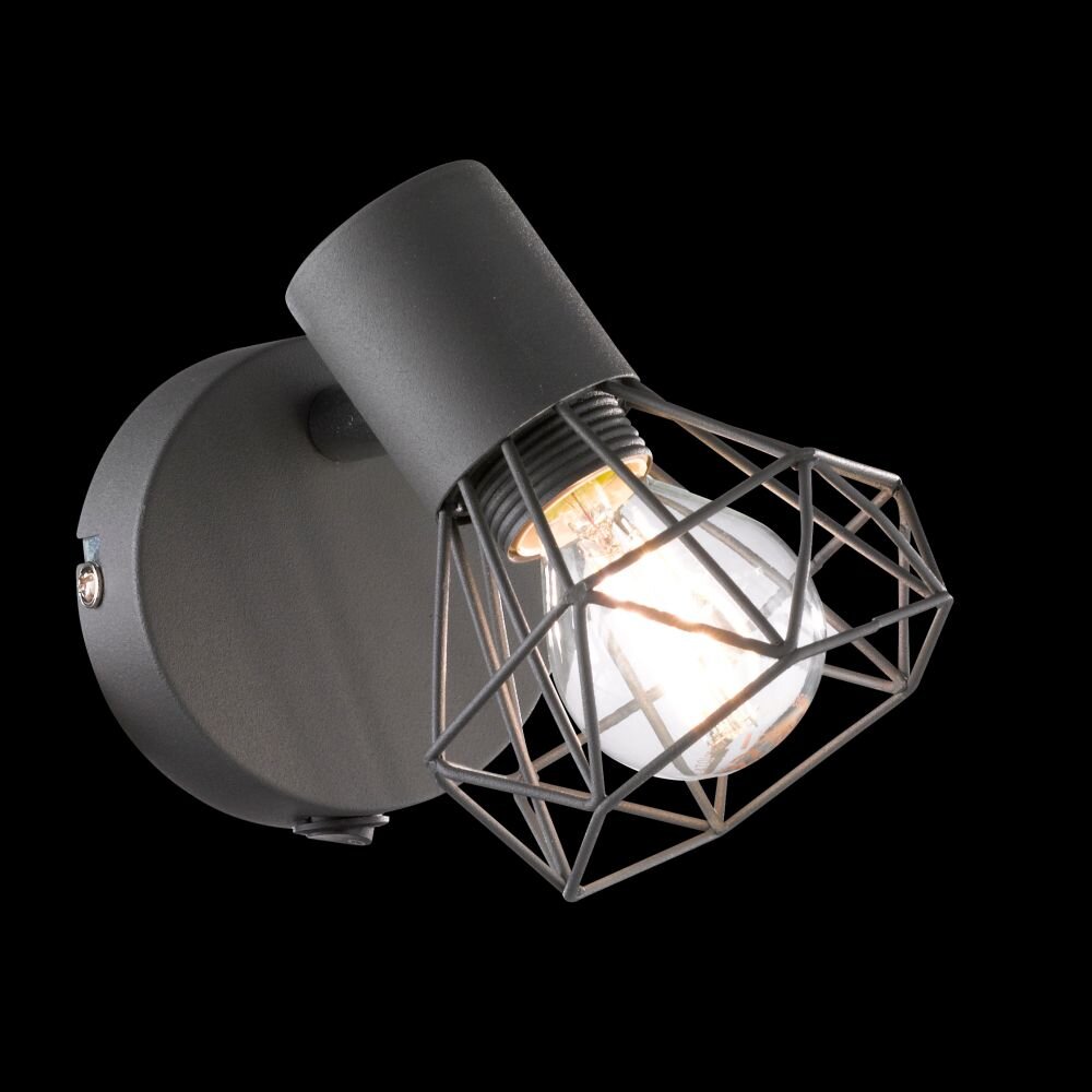 Spot mural Honsel Ran Gris, 1 lumière main product photo