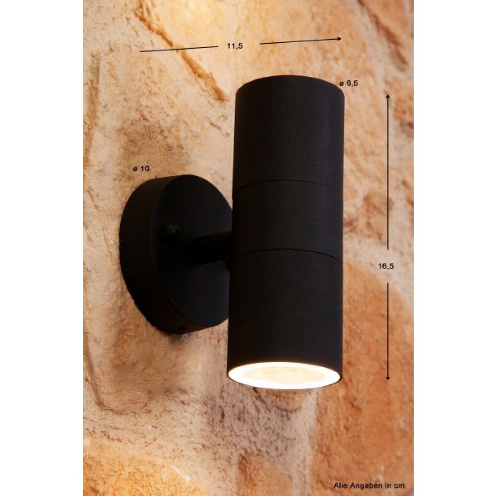 Applique murale Konstsmide MODENA Noir, 2 lumières main product photo