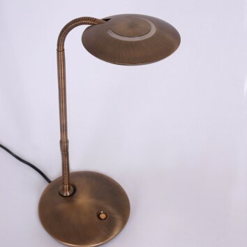 Lampe à poser Steinhauer Zenith LED Bronze, 1 lumière