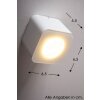 Plafonnier Helestra LED Badezimmer Blanc, 1 lumière