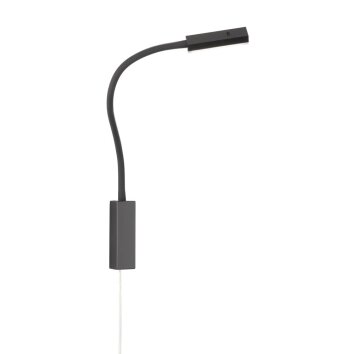 Lampe de chevet Fischer & Honsel function Raik LED Noir, 1 lumière