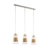 Suspension Eglo BURNHAM Nickel mat, 3 lumières