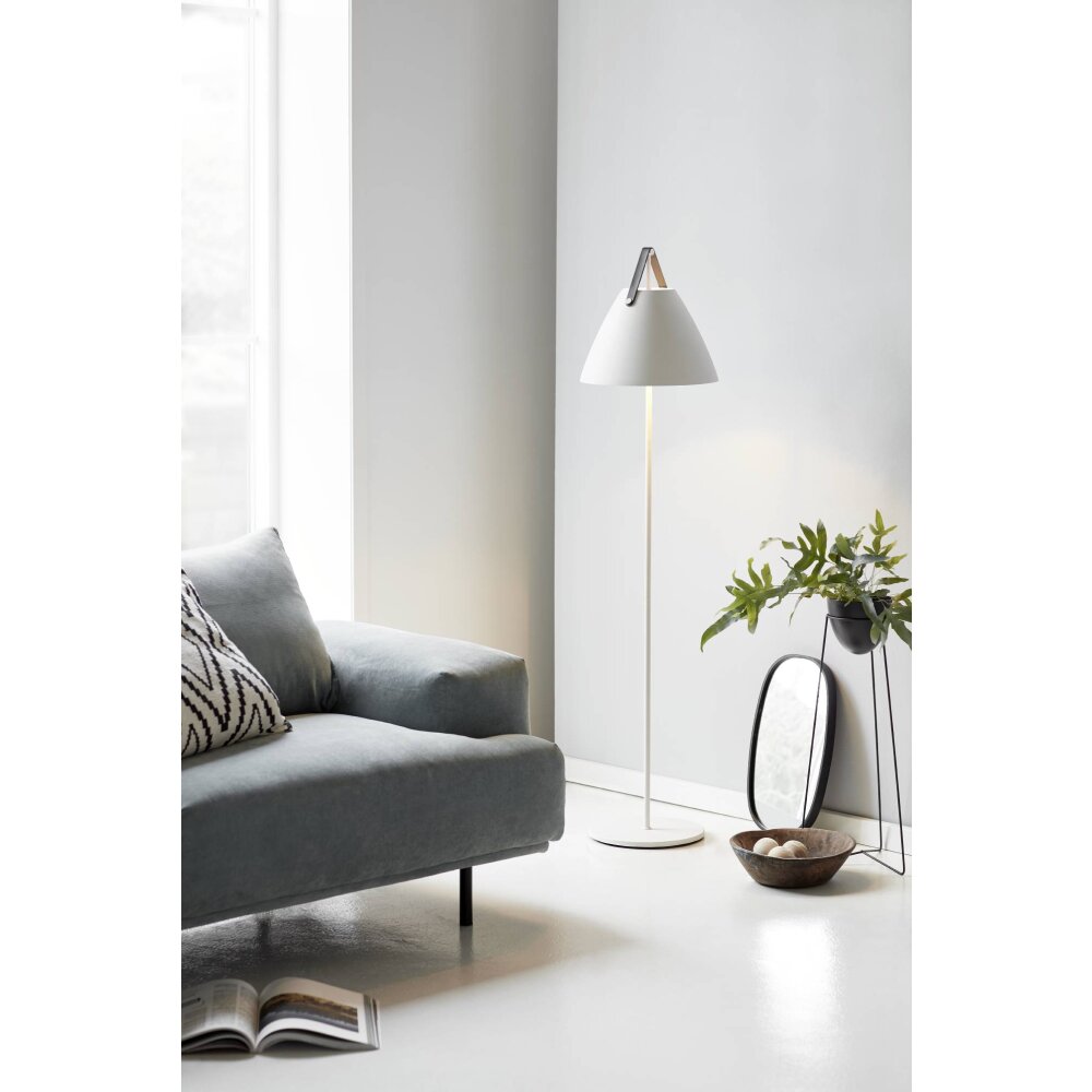 Lampadaire de salon gris lampe sur pied style scandinave - Ciel