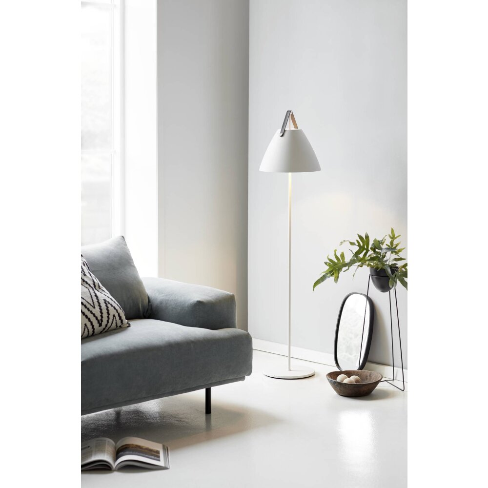 Lampadaire Design For The People by Nordlux STRAP Blanc, 1 lumière main product photo