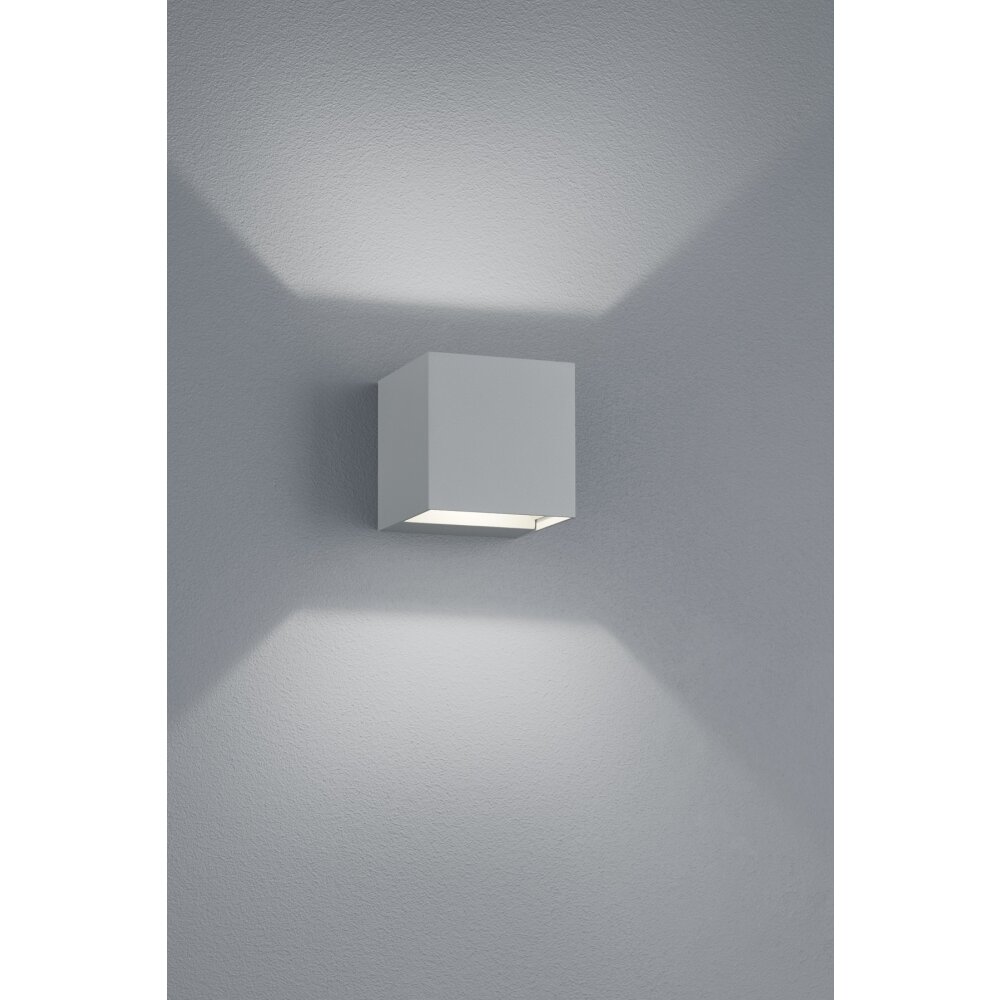 Applique murale d'extérieur Trio ADAJA LED Titane, 2 lumières main product photo