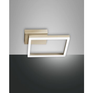 Plafonnier Fabas Luce Bard LED Or, 1 lumière