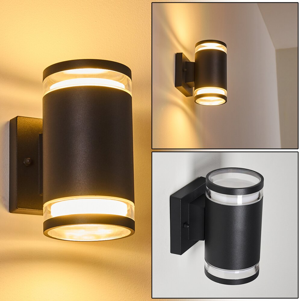 Applique murale d'extérieur Macoupin Noir, 2 lumières main product photo