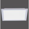 Plafonnier Leuchten Direkt FLAT LED Argenté, 1 lumière, Télécommandes
