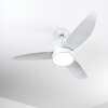 Ventilateur de plafond Doha LED Blanc, 1 lumière, Télécommandes