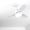 Ventilateur de plafond Doha LED Blanc, 1 lumière, Télécommandes