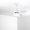 Ventilateur de plafond Doha LED Blanc, 1 lumière, Télécommandes