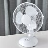 Ventilateur de table Sopot Chrome, Blanc