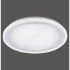 Plafonnier Leuchten-Direkt MEDINA LED Chrome brossé, 1 lumière, Télécommandes