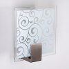 Applique murale carrée Acier inoxydable, Blanc, 1 lumière