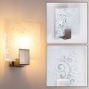 Applique murale carrée Acier inoxydable, Blanc, 1 lumière