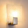 Applique murale carrée Acier inoxydable, Blanc, 1 lumière