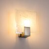 Applique murale carrée Acier inoxydable, Blanc, 1 lumière