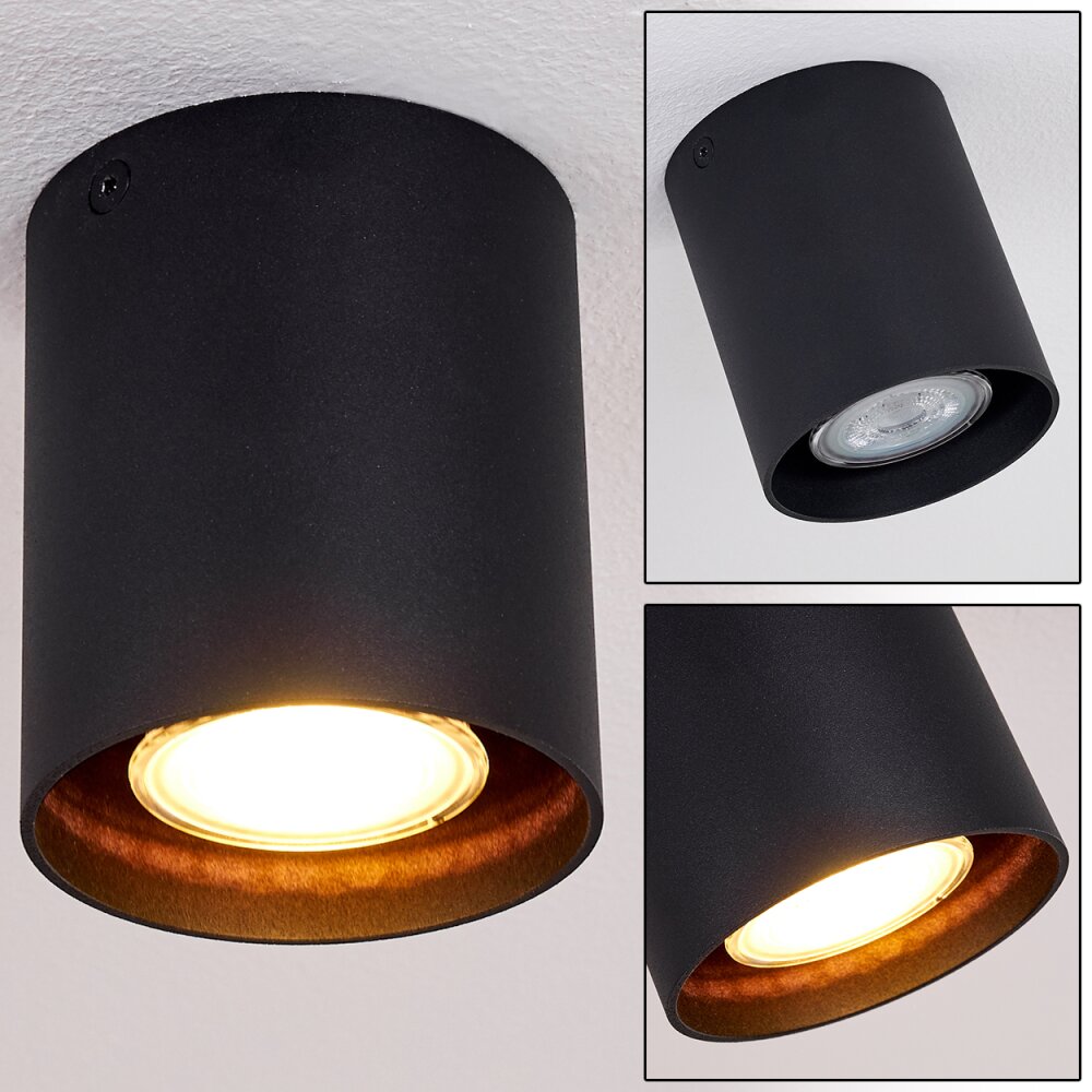 Plafonnier Awuna Noir, 1 lumière main product photo