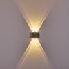 Applique murale d'extérieur Abaiang LED Gris, 1 lumière