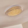Plafonnier Litto LED Blanc, 1 lumière, Télécommandes