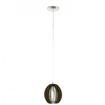 Lampe suspendue Eglo COSSANO Nickel mat, 1 lumière