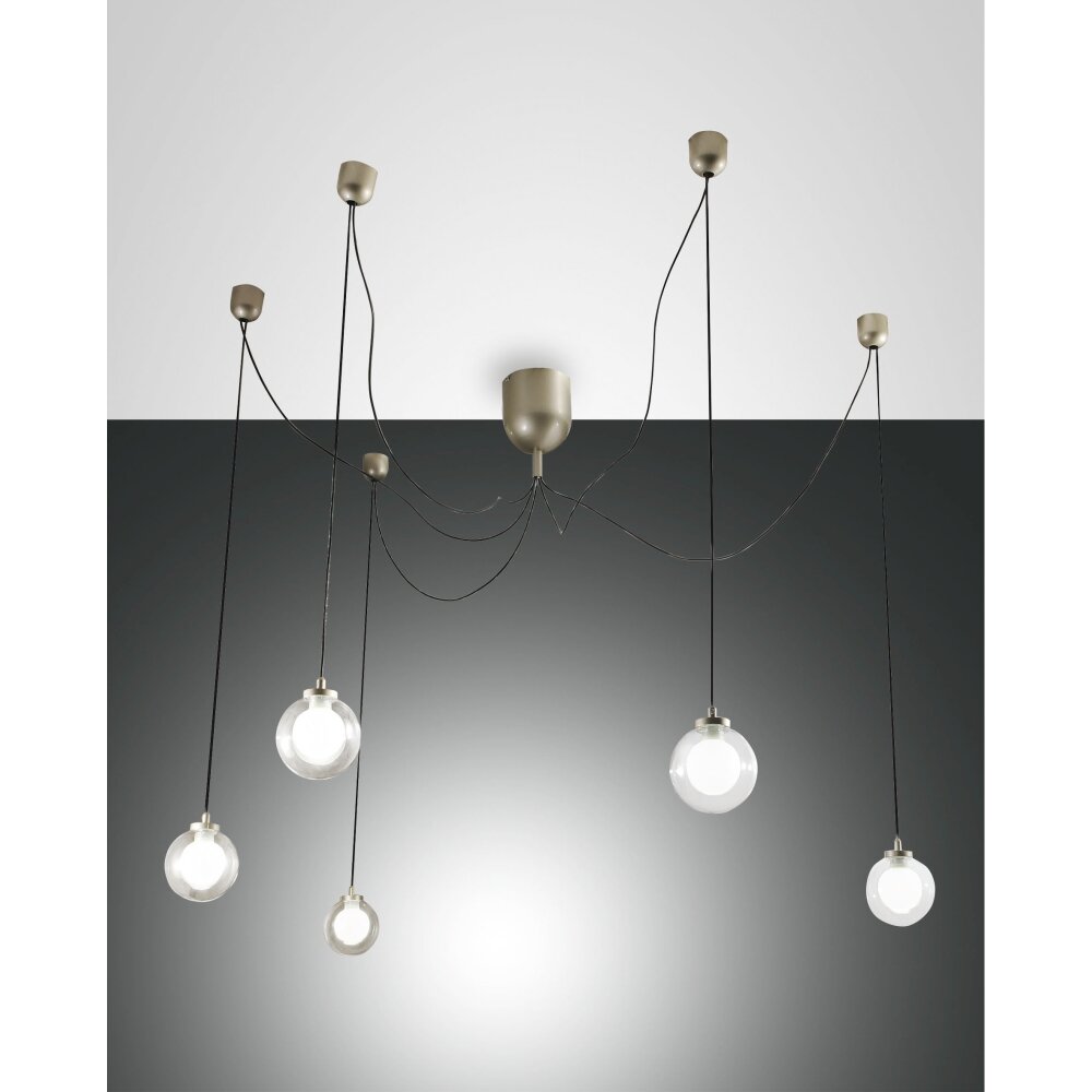 Suspension Fabas Luce Blog LED Or, Noir, 1 lumière main product photo