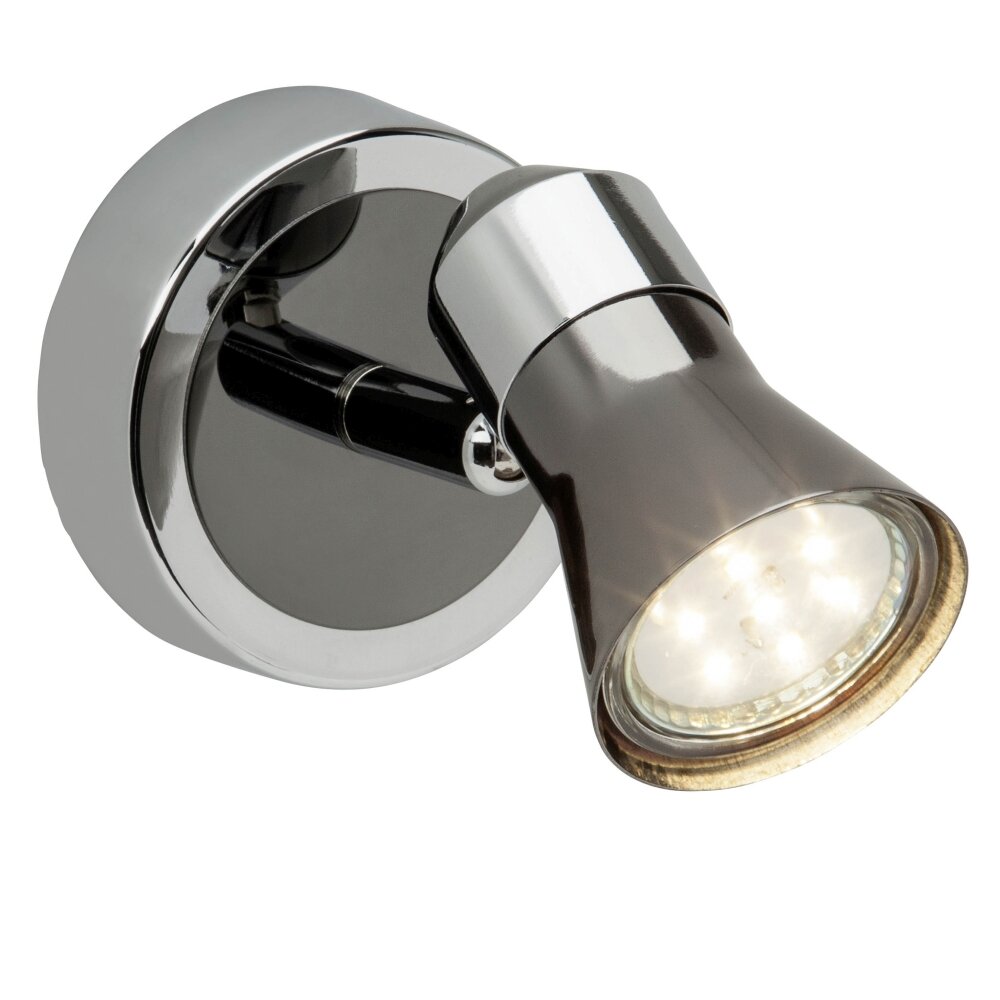 Spot mural Brilliant Jupp LED Chrome, Noir, 1 lumière main product photo