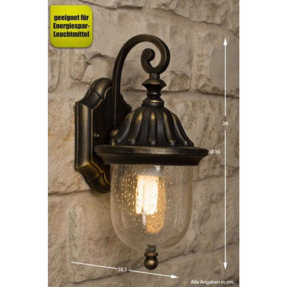 Applique murale d'extérieur Rabalux Sydney Transparent main product photo