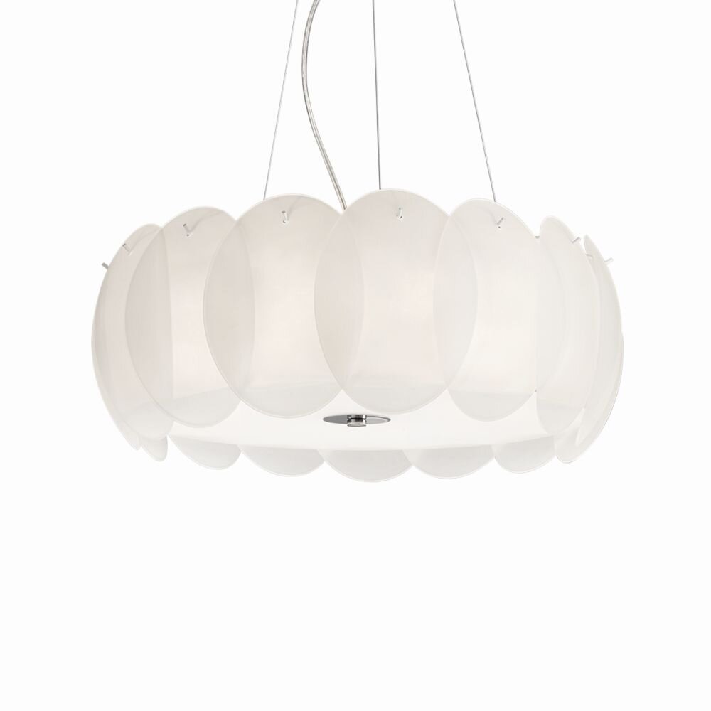 Suspension Ideal Lux OVALINO Blanc, 8 lumières main product photo