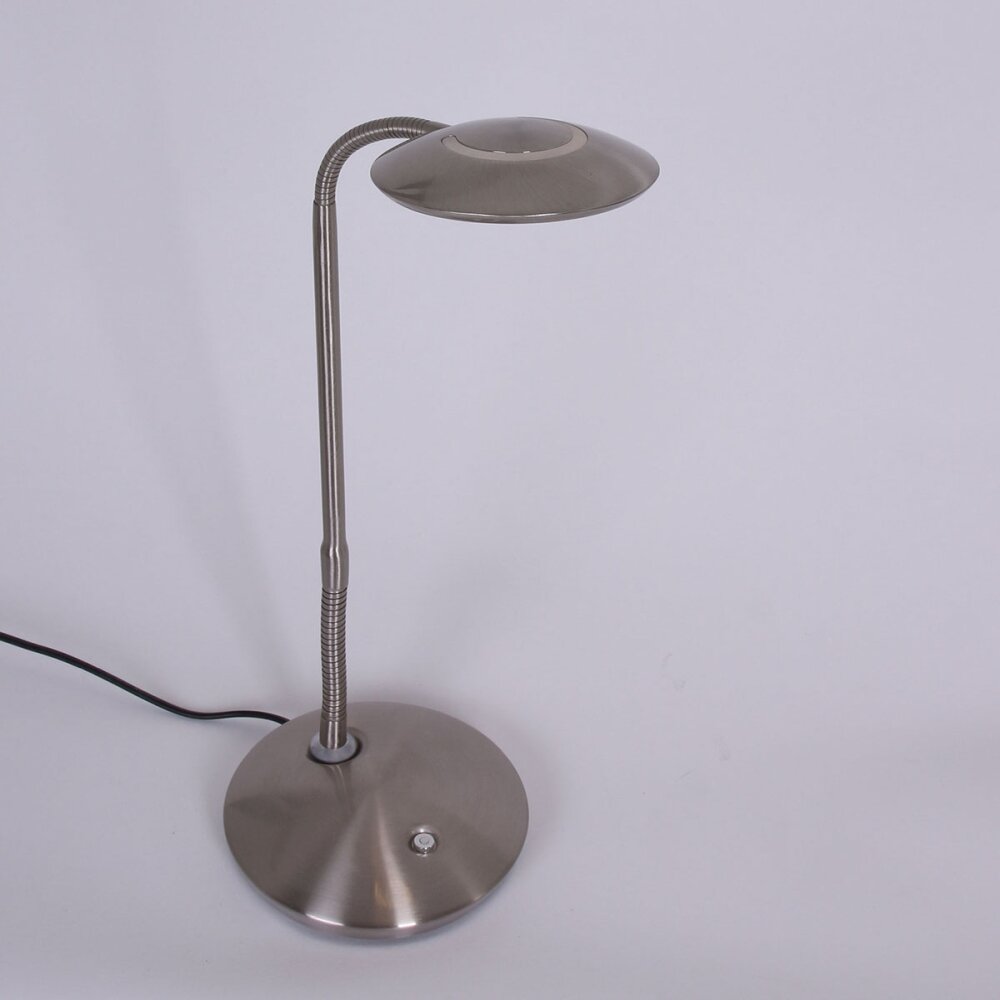 Lampe à poser Steinhauer Zenith LED Acier inoxydable, 1 lumière main product photo