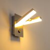 Applique murale Sakami LED Nickel mat, 2 lumières