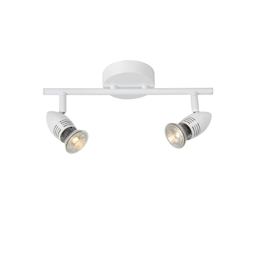 Spot Lucide CARO Blanc, 2 lumières main product photo