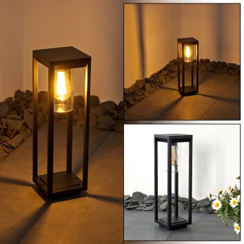 Borne lumineuse Baoshan Noir, 1 lumière