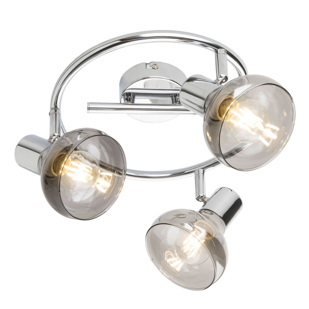 Plafonnier Globo LOTHAR Fumé, 3 lumières main product photo