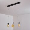 Suspension Hallabro Noir, 3 lumières