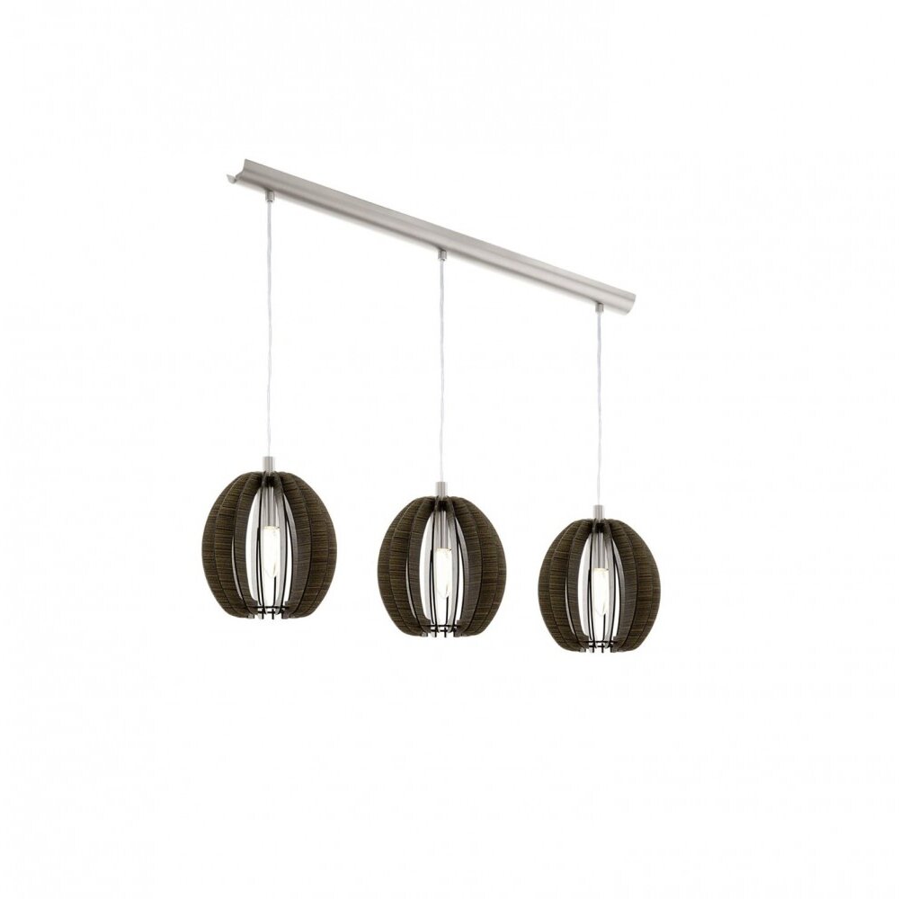 Lampe suspendue Eglo COSSANO Nickel mat, 3 lumières main product photo