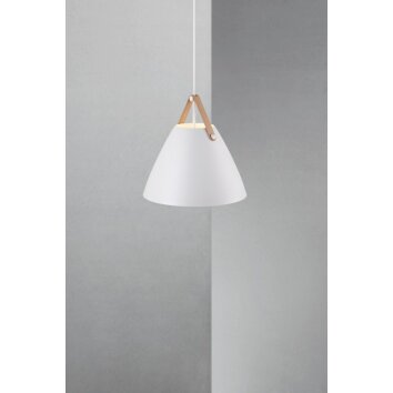 Suspension Design For The People by Nordlux STRAP36 Blanc, 1 lumière