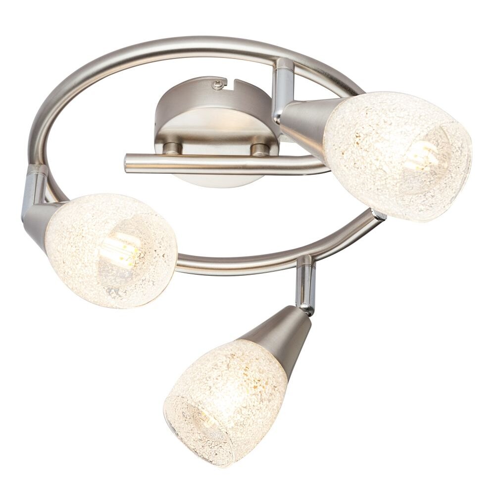 Plafonnier Globo KRISTALL Nickel mat, 3 lumières main product photo