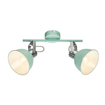 Spot de plafond Globo Roli Vert, 2 lumières