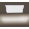 Plafonnier Leuchten Direkt FLAT LED Argenté, 1 lumière, Télécommandes