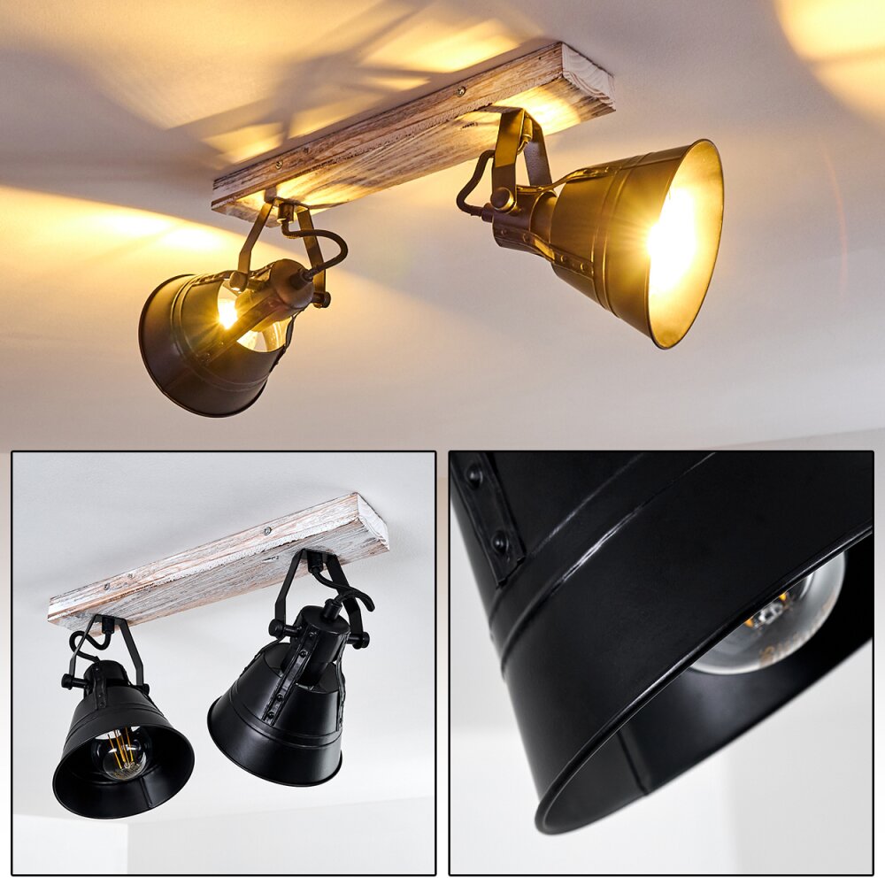Plafonnier Berkeley Or, Blanc, 2 lumières main product photo