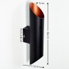 Applique murale d'extérieur Saulcy LED Noir doré, 2 lumières