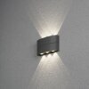 Applique murale d'extérieur Konstsmide Chieri LED Noir, 6 lumières