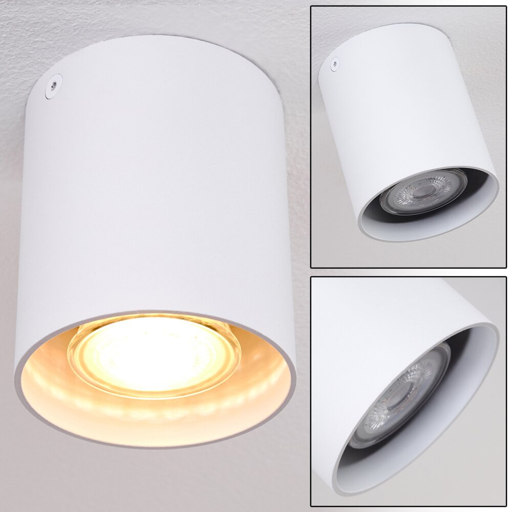 Plafonnier Awuna Blanc, 1 lumière main product photo